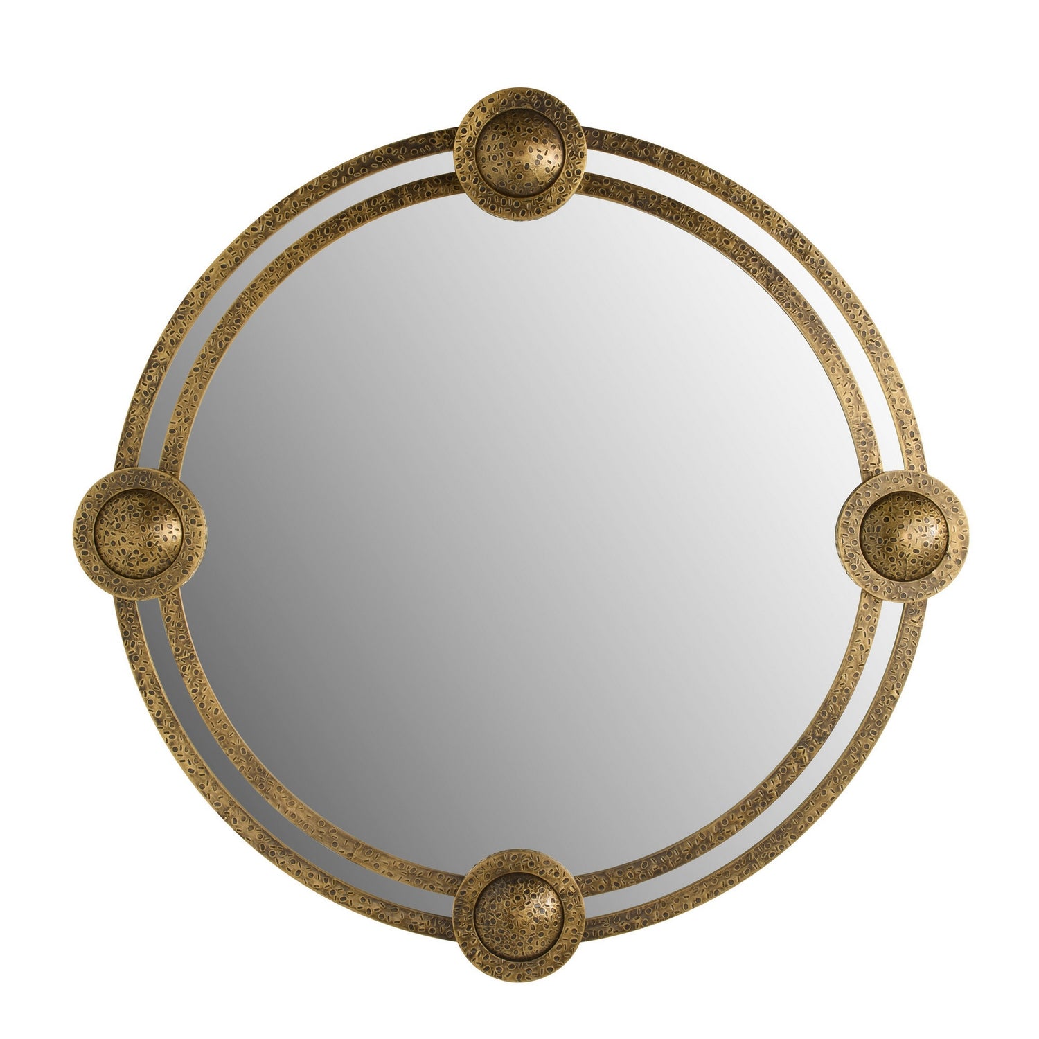 Lisbon Mirror in Antique Brass