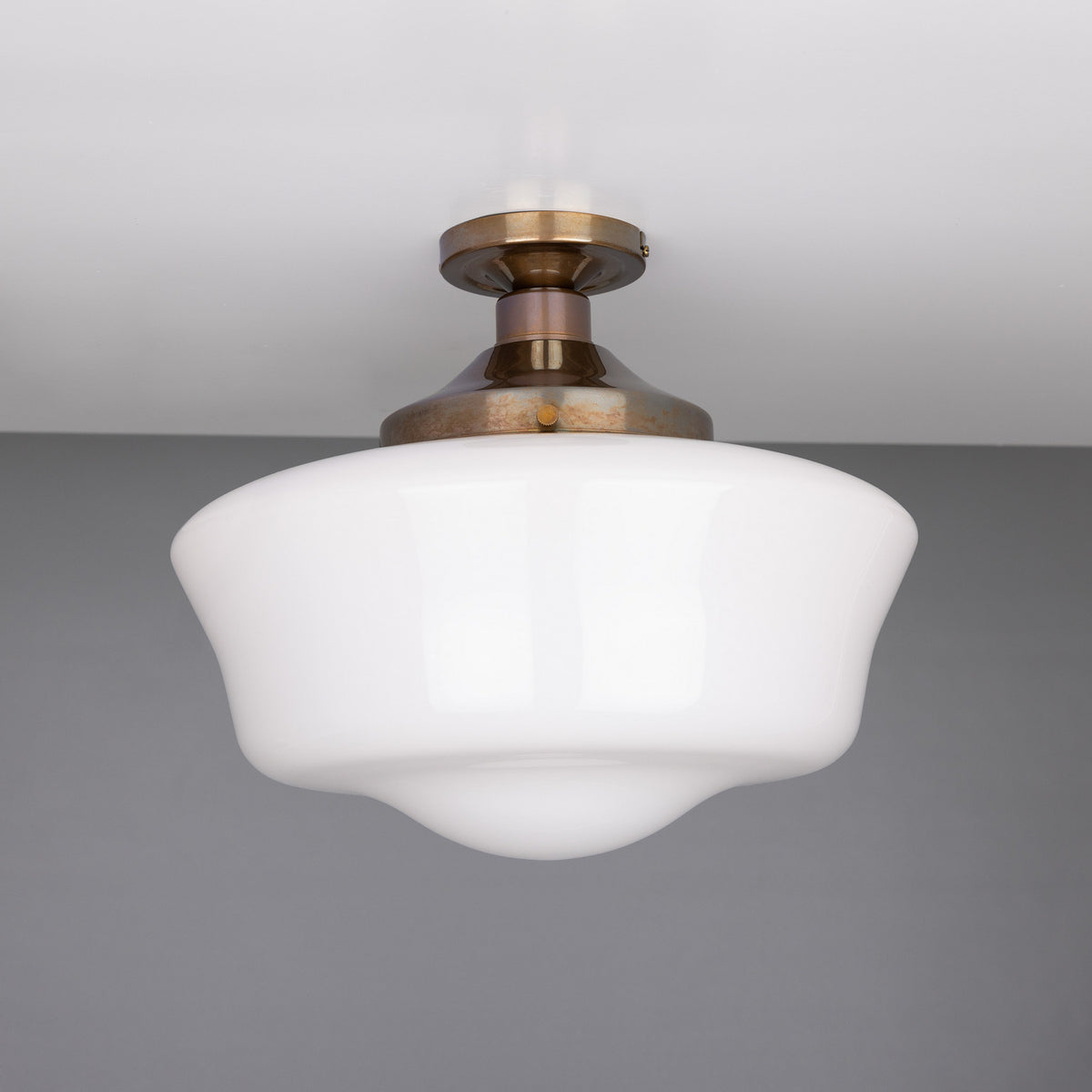 Schoolhouse One Light Flush Mount