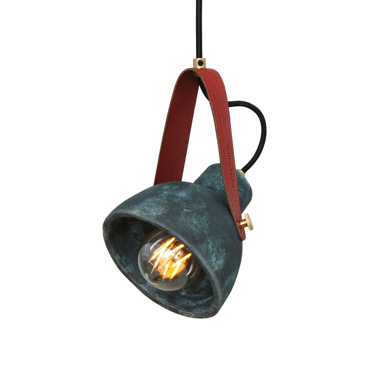 Pera One Light Pendant in Satin Brass