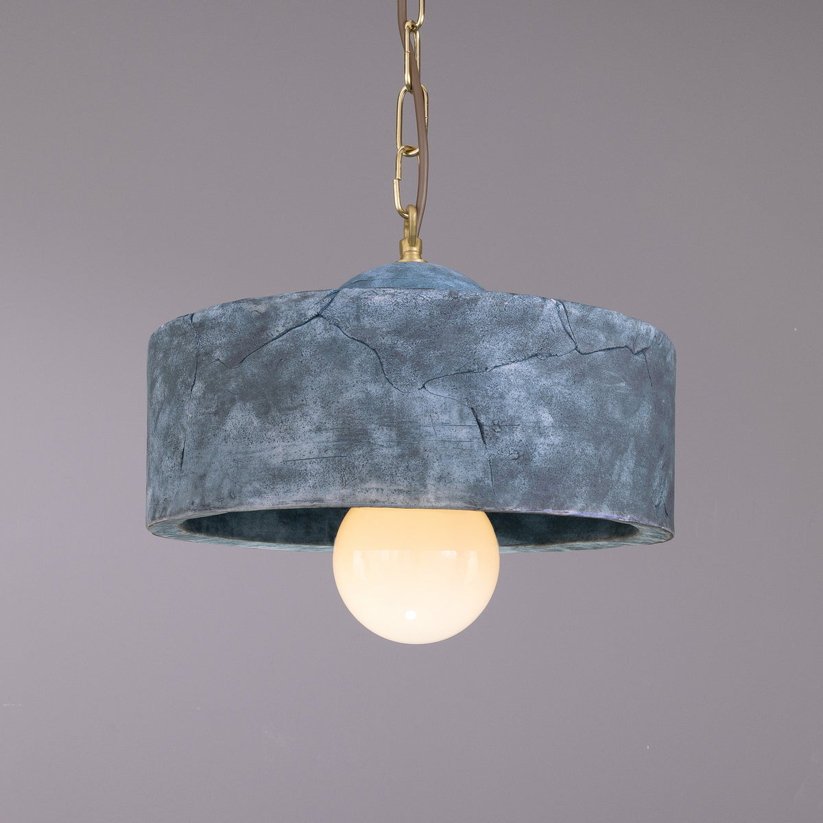 Seville One Light Pendant in Satin Brass