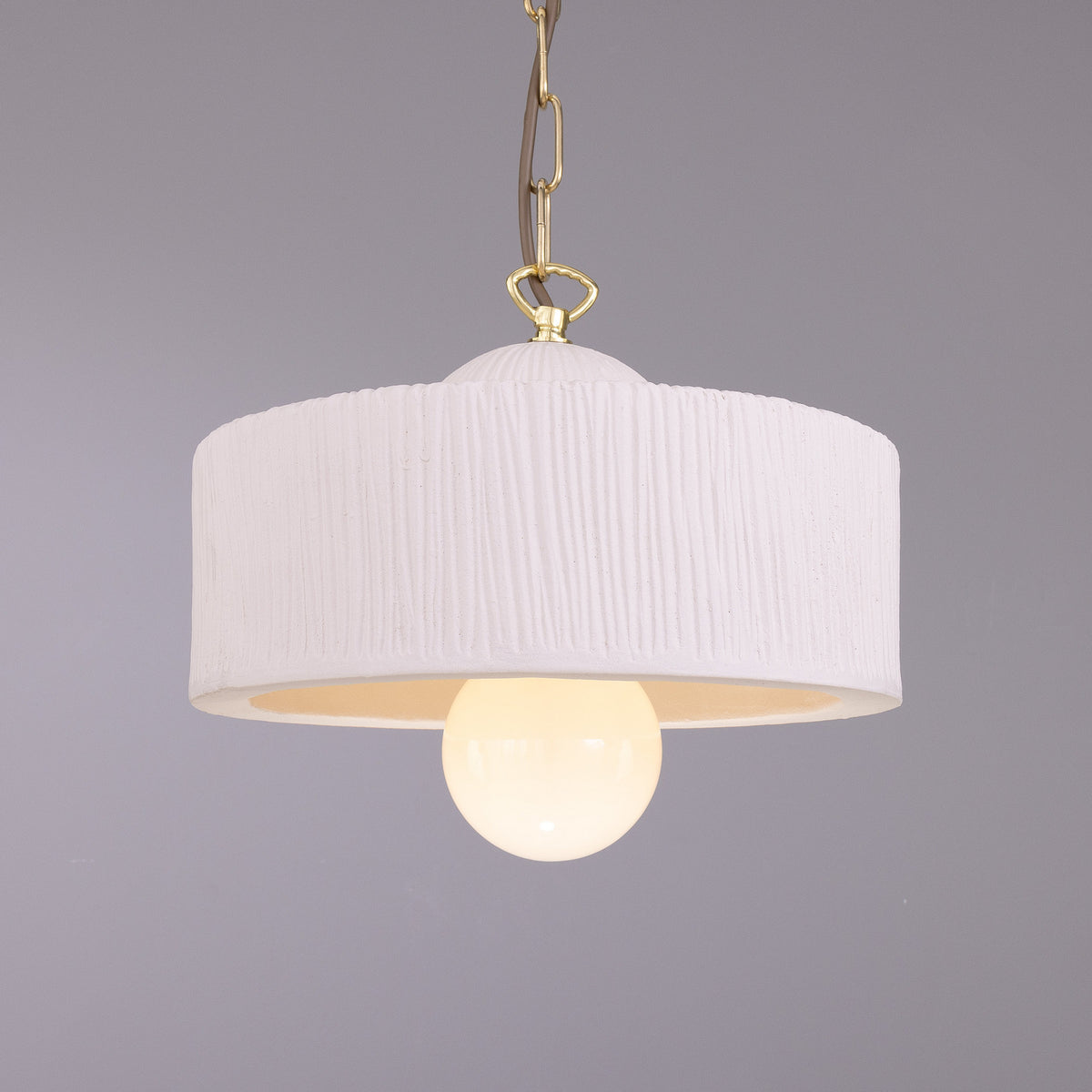 Seville One Light Pendant in Polished Brass