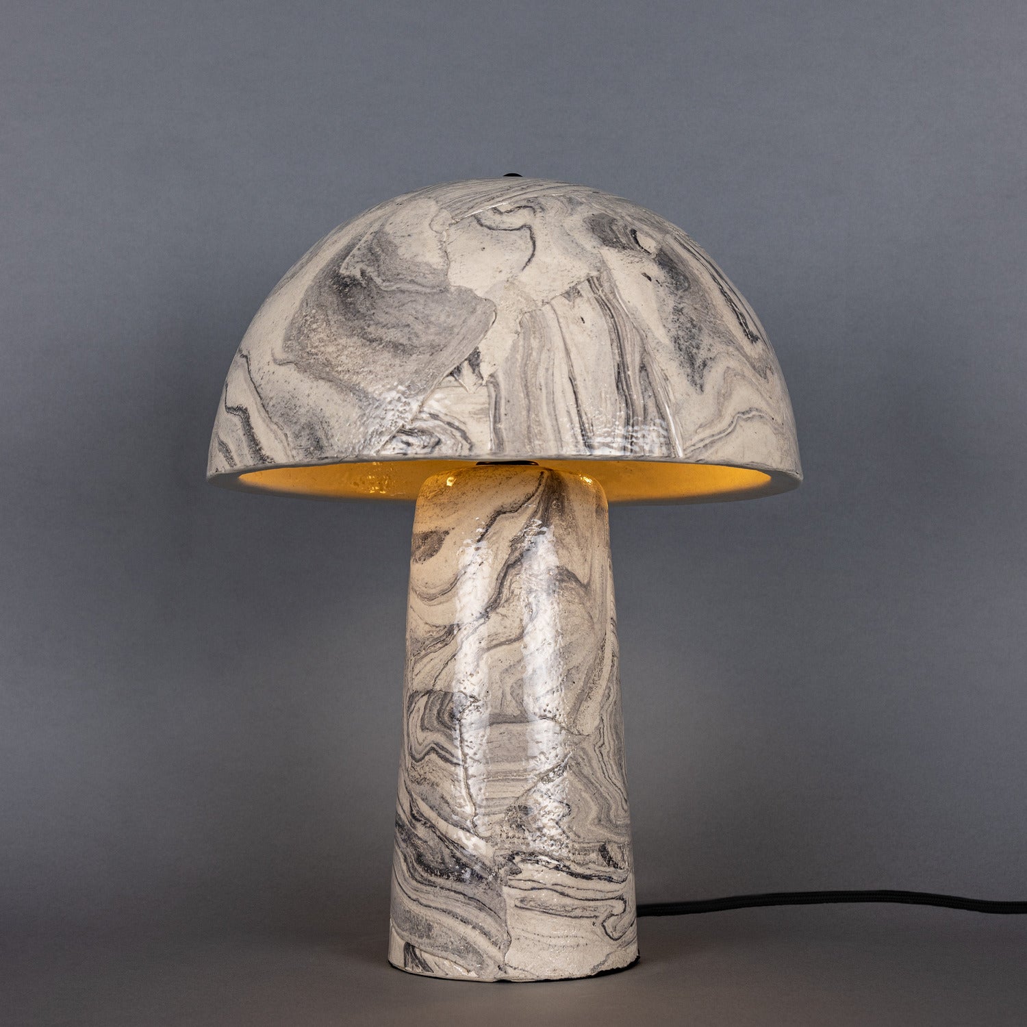 Amanita Two Light Table Lamp in Matte Black