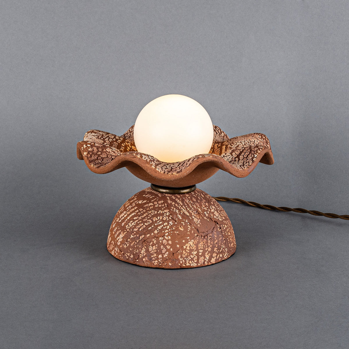 Rivale One Light Table Lamp in Antique Brass