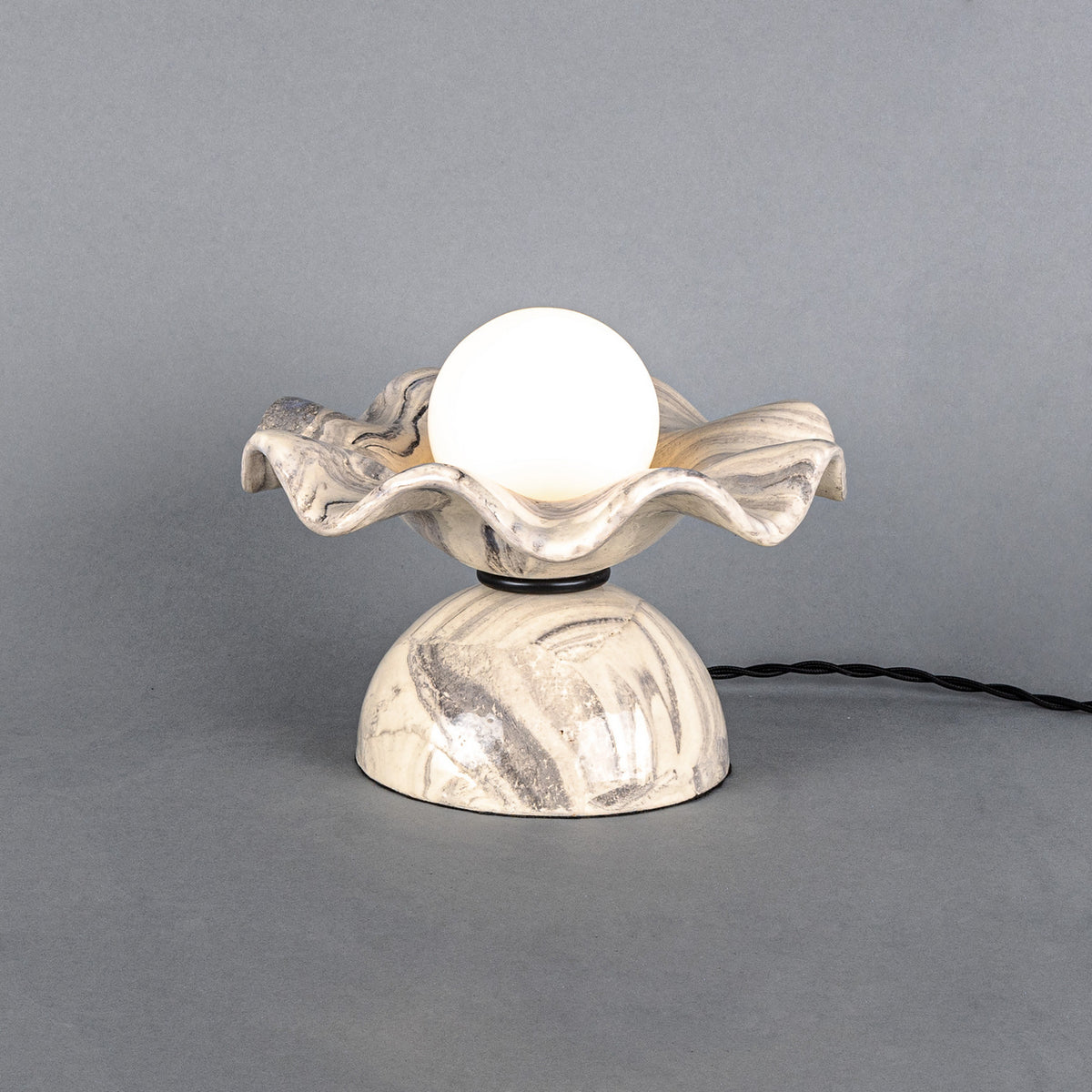 Rivale One Light Table Lamp in Matte Black