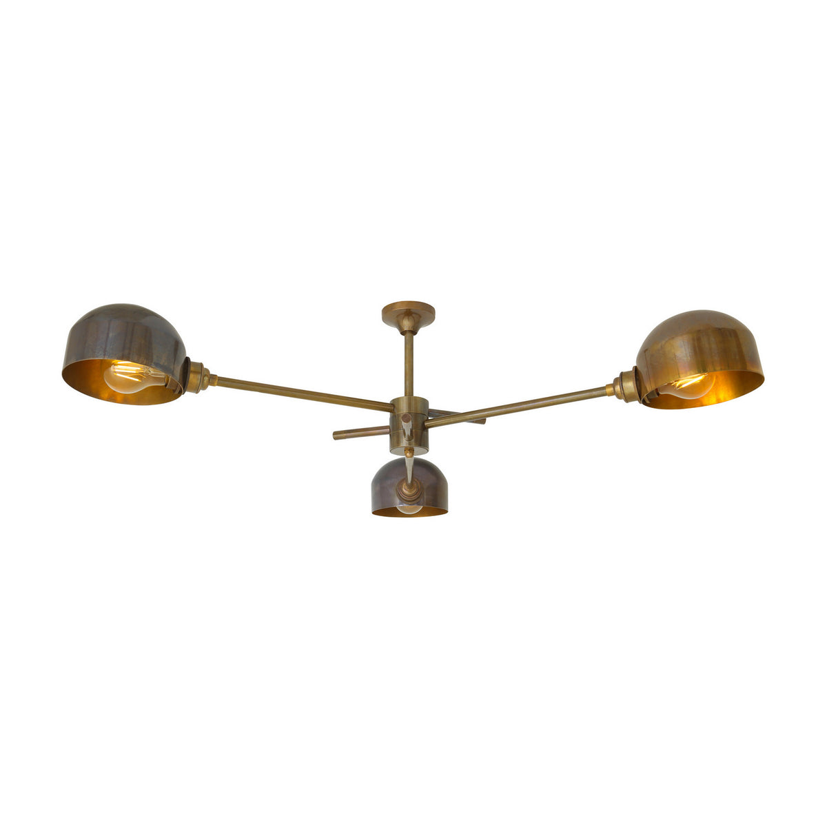 San Three Light Flush Chandelier
