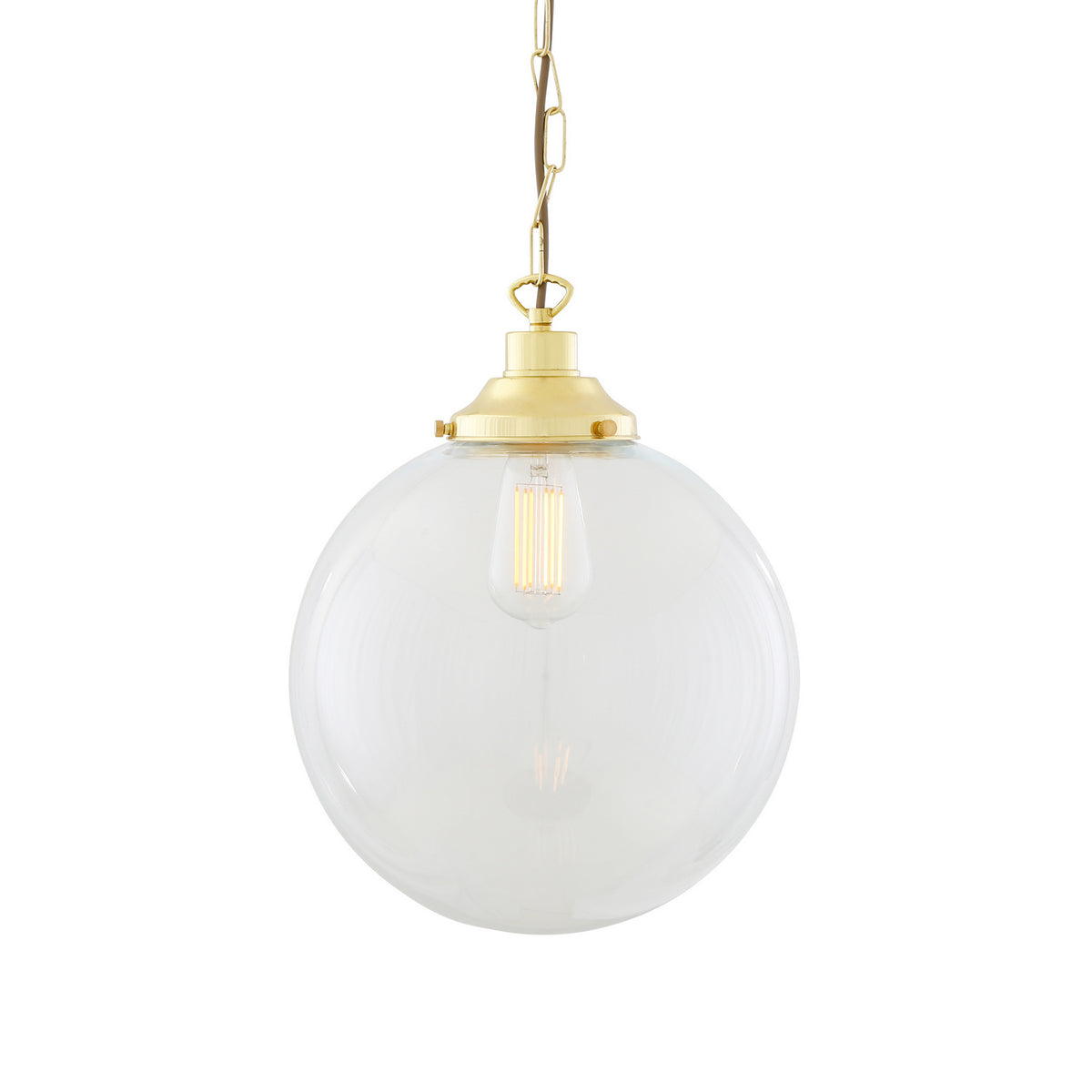 Riad Four Light Pendant in Polished Brass
