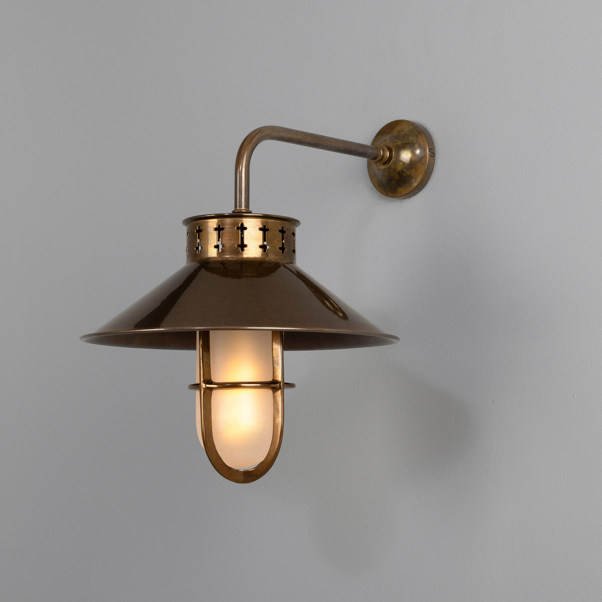Boyd One Light Wall Sconce in Antique Brass