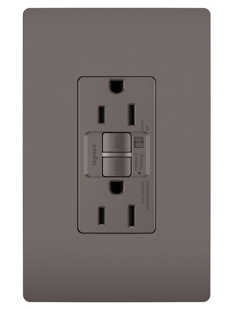 Tamper-Resistant 15A Duplex Self-Test GFCI Receptacles with SafeLock Protection
