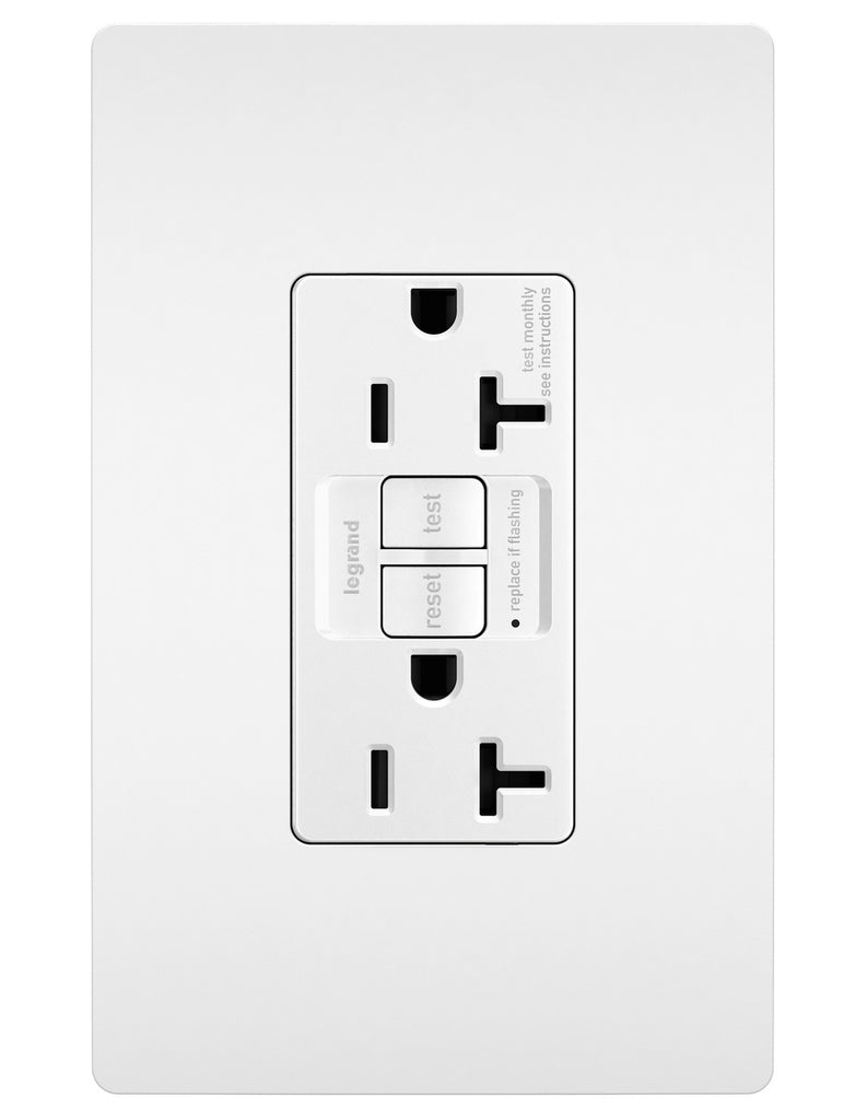 Tamper-Resistant Sensitive Appliance 15A Duplex Self-Test GFCI Receptacles with SafeLock Protection