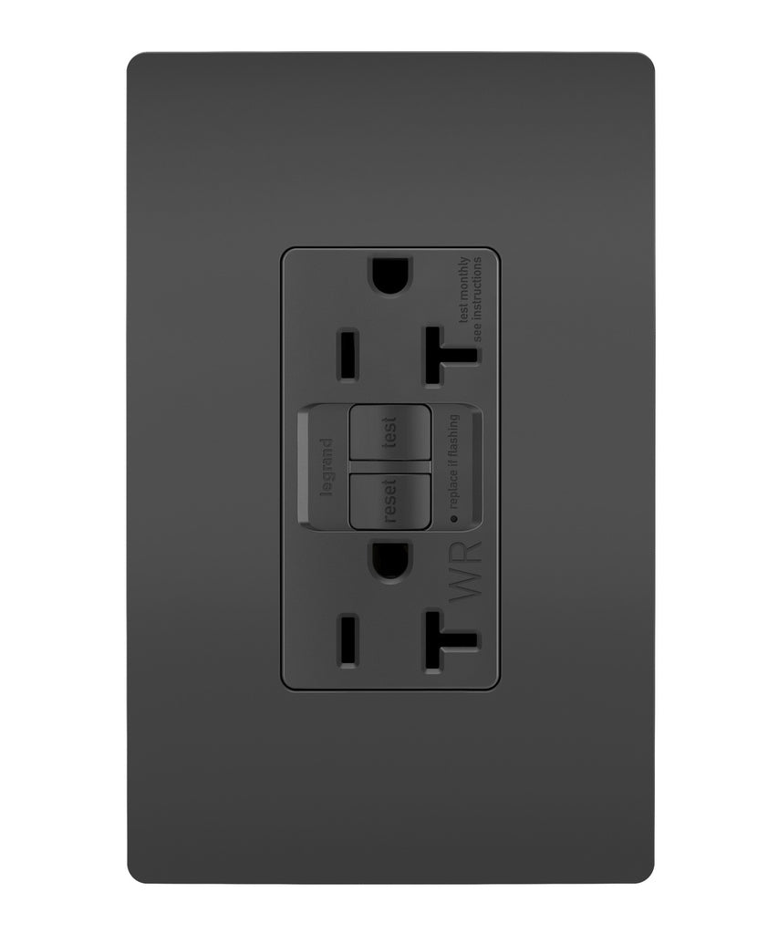 Tamper-Resistant Weather-Resistant 20A Duplex Self-Test GFCI Receptacles with SafeLock Protection