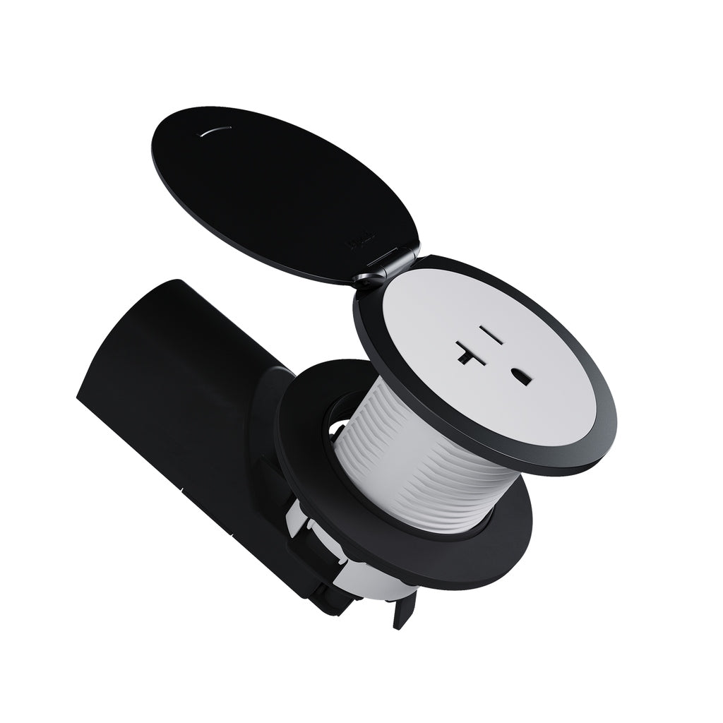 Kitchen Countertop Outlet Lid BK