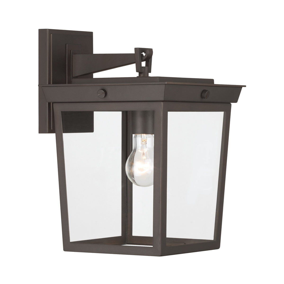 Belmont One Light Outdoor Wall Sconce in Twilight Bronze