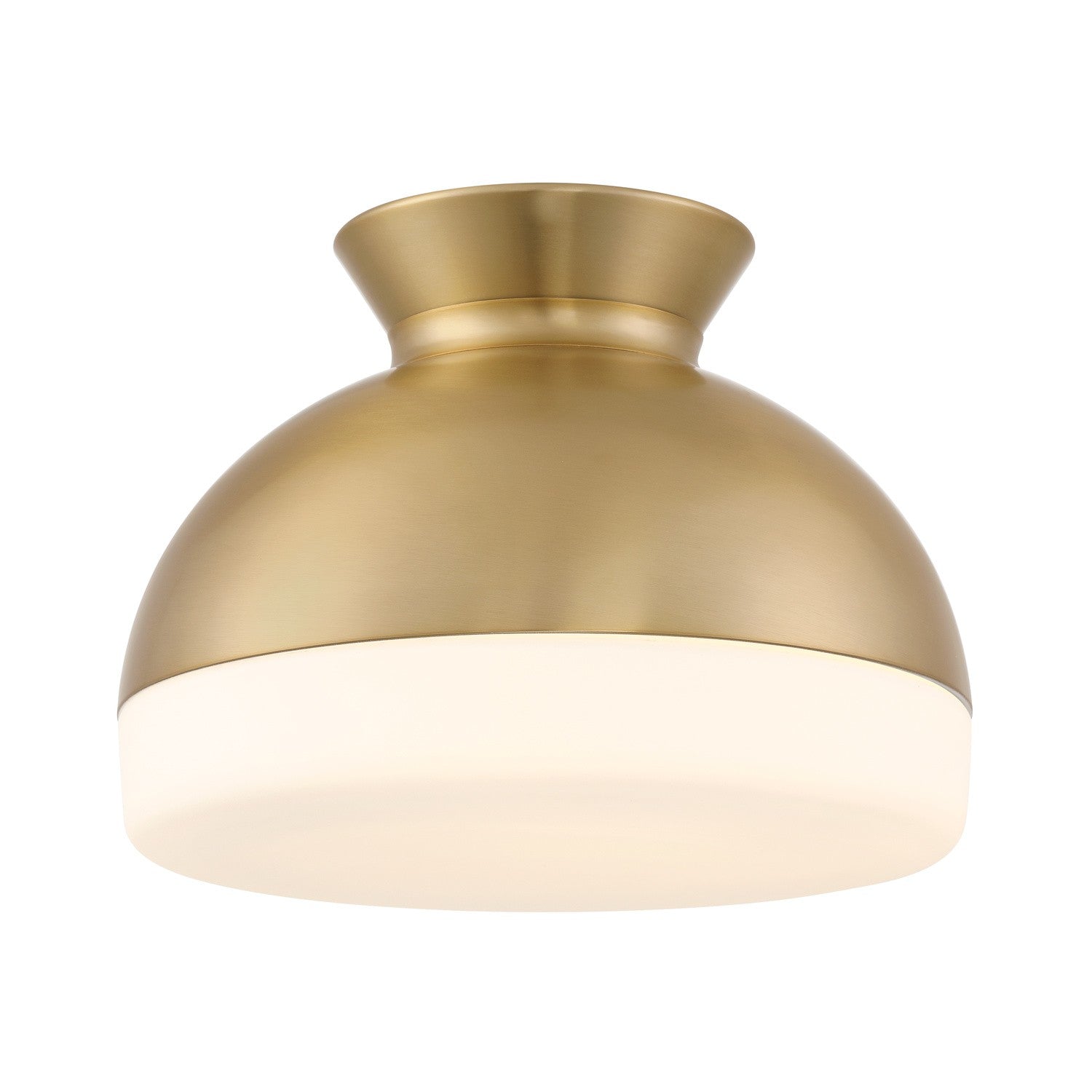 Gidget Two Light Flush Mount in Vibrant Gold