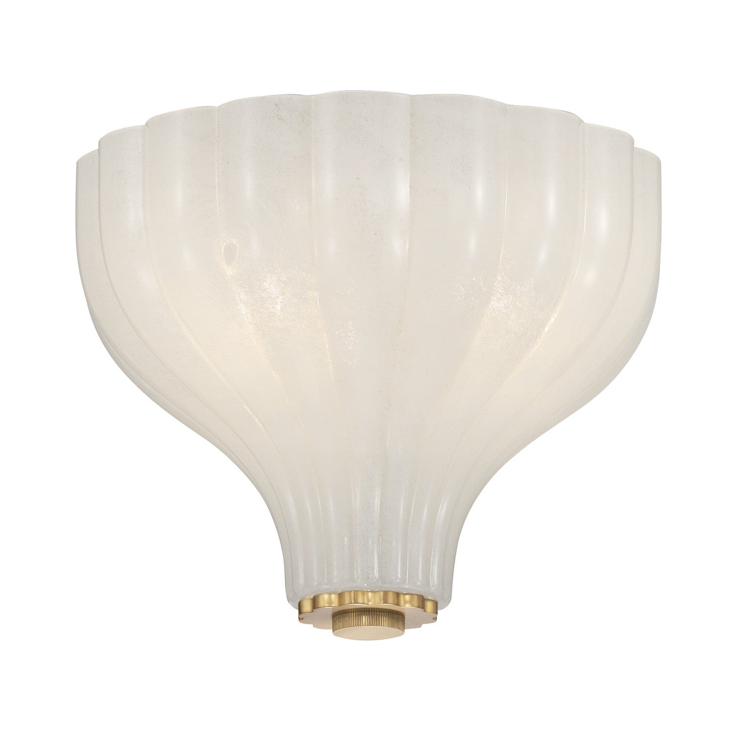 Layton Three Light Semi Flush Mount in Luxe Gold