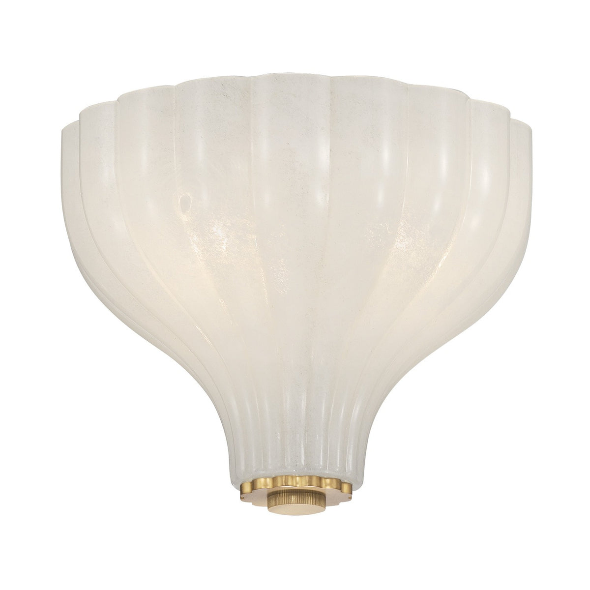 Layton Three Light Semi Flush Mount in Luxe Gold