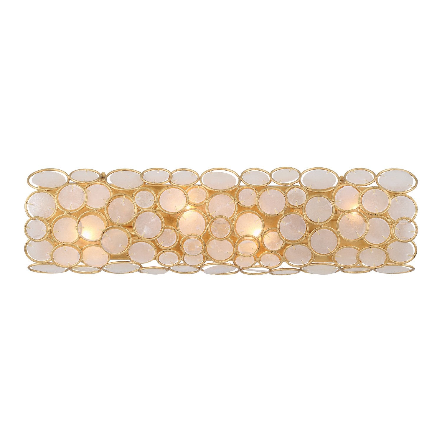 Palla Four Light Bath in Antique Gold