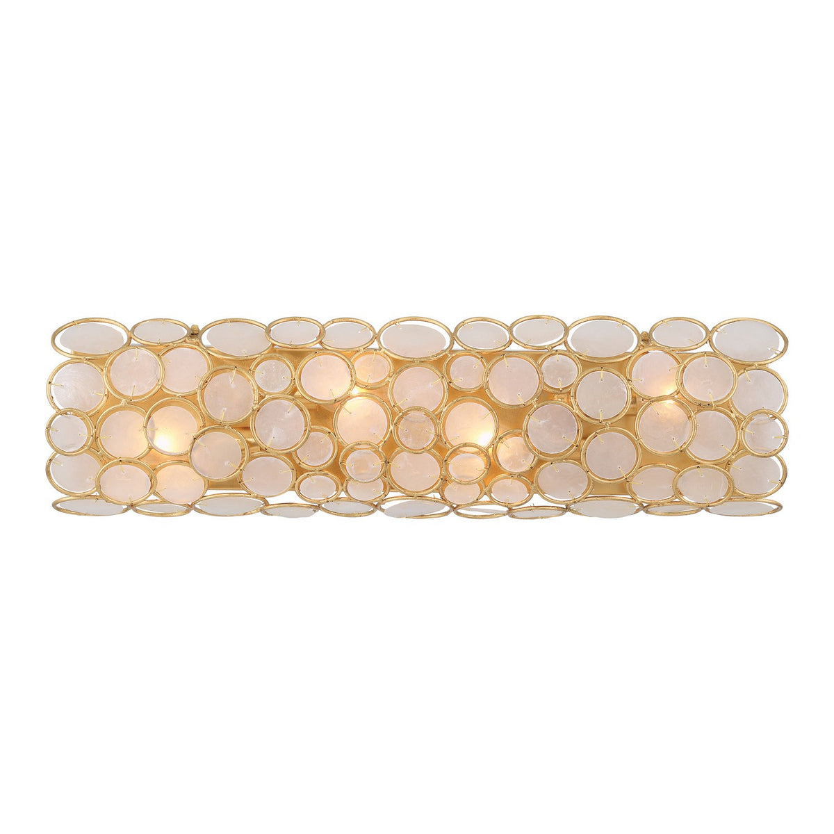 Palla Four Light Bath in Antique Gold