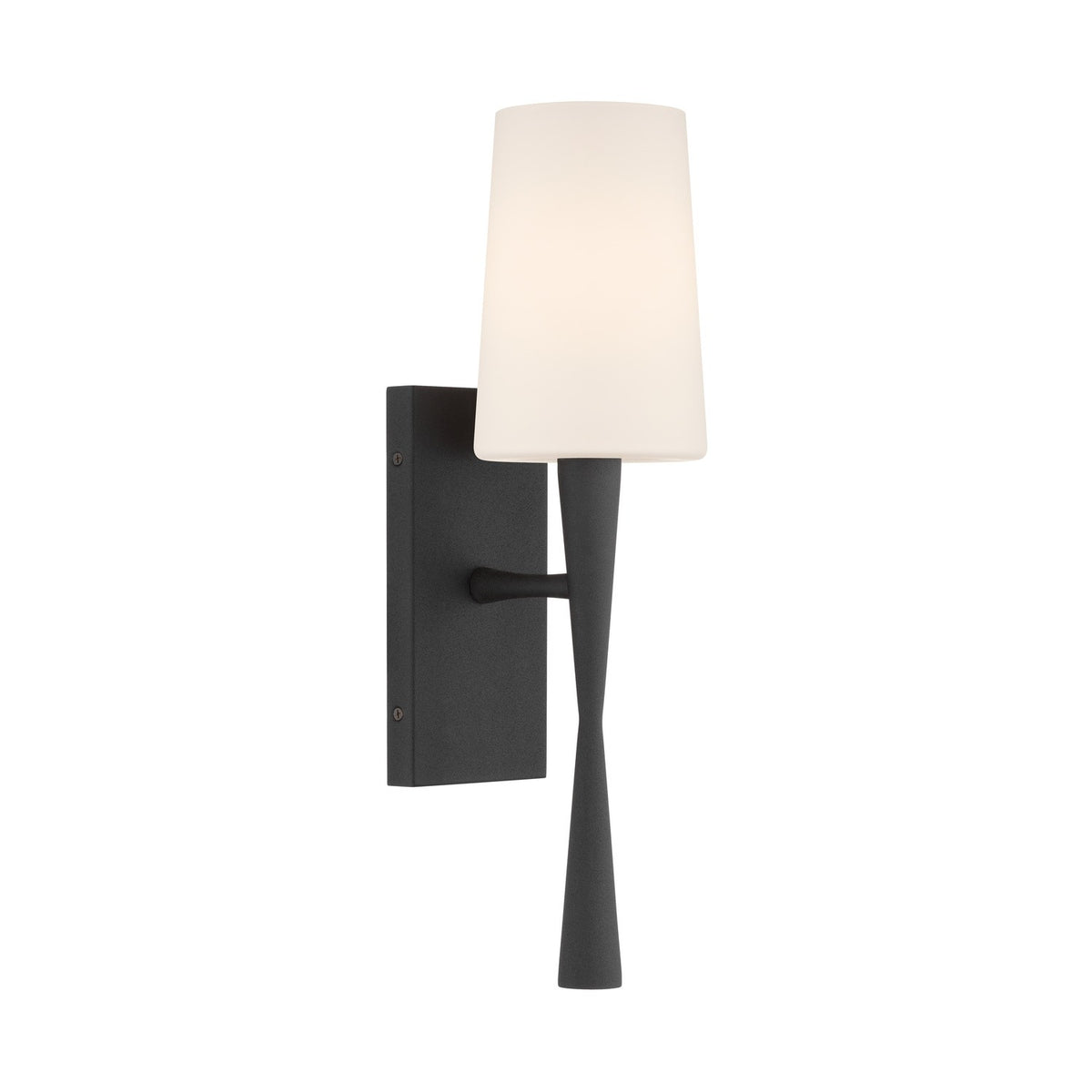 Trenton One Light Wall Sconce in Black Forged