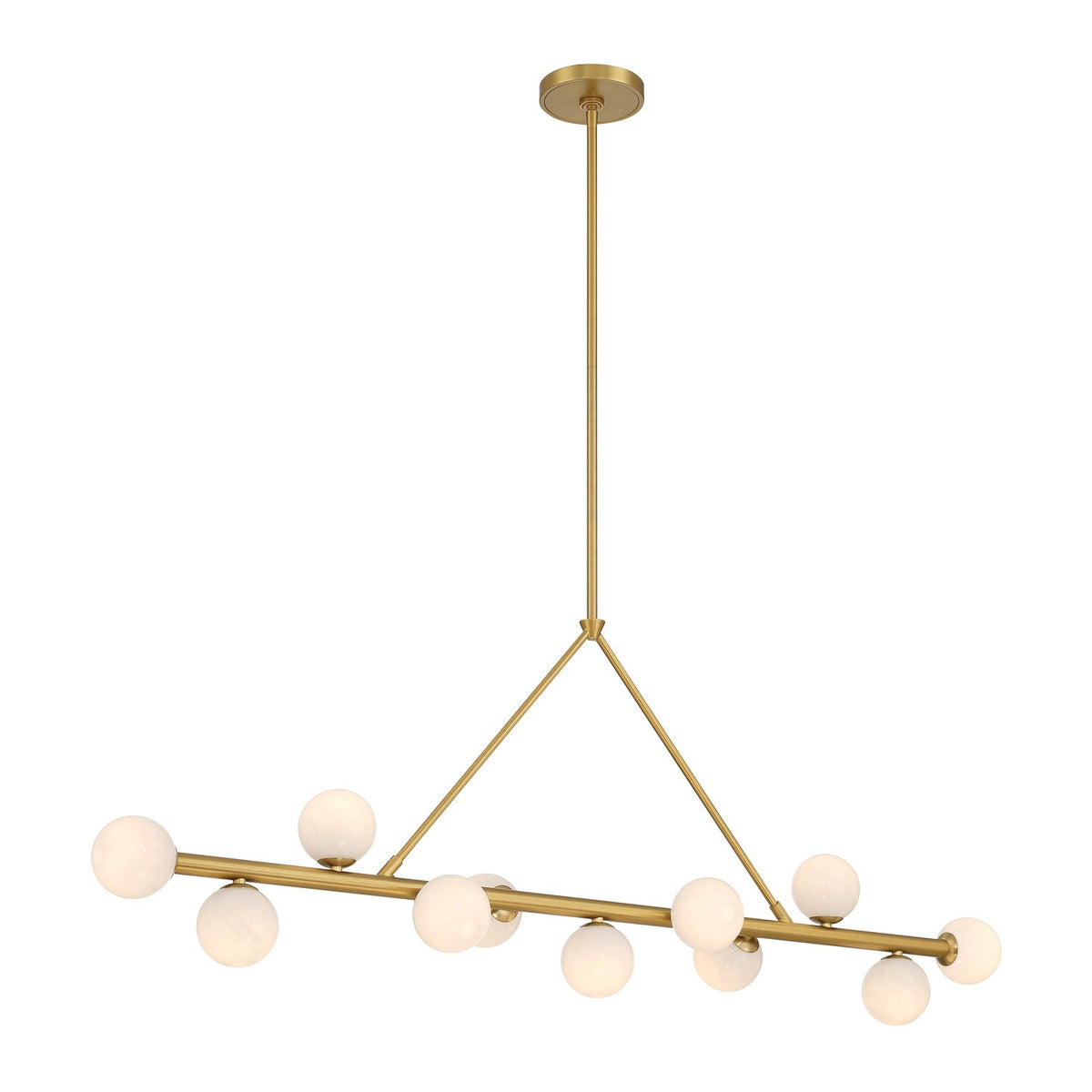 Terrell LED Linear Chandelier in Luxe Gold
