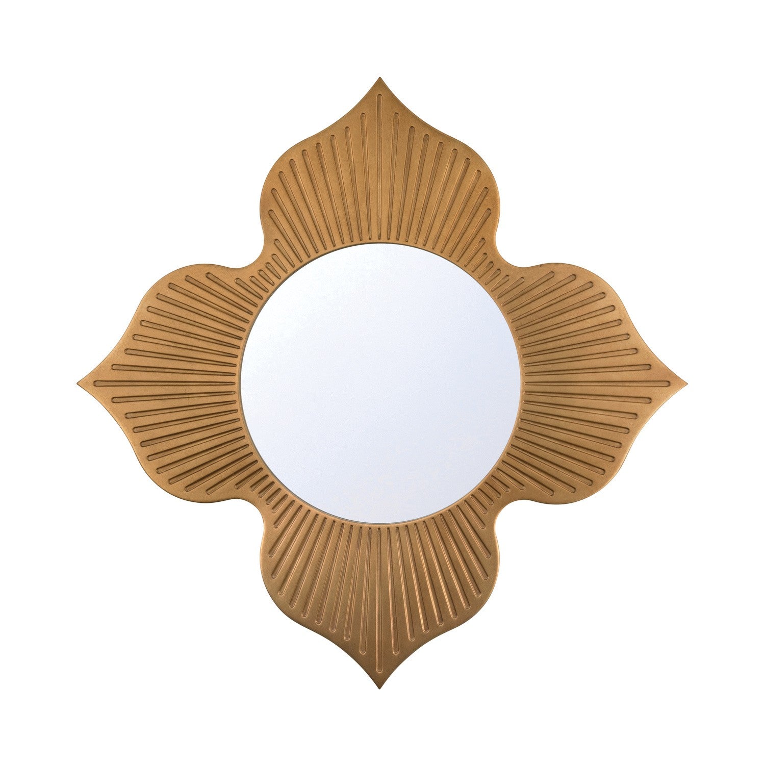 Tullos Mirror in Burnished Brass
