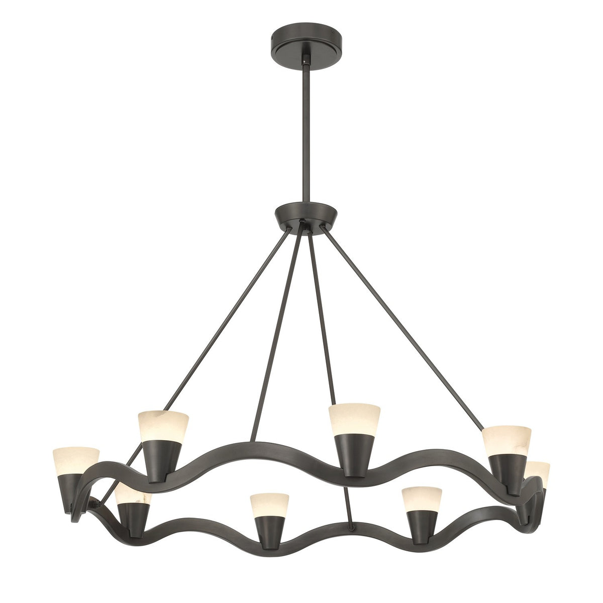 Vance LED Chandelier in Bronze Noir