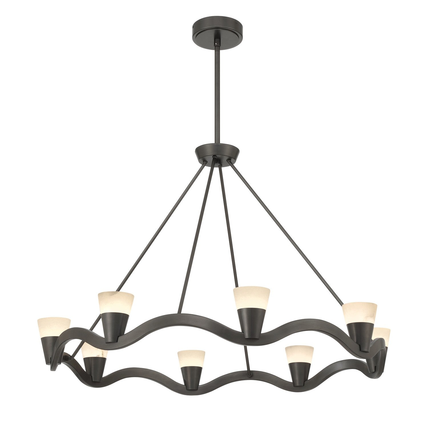 Vance LED Chandelier in Bronze Noir