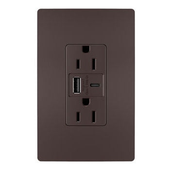 15A Tamper-Resistant Ultra-Fast USB Type A/C Outlet