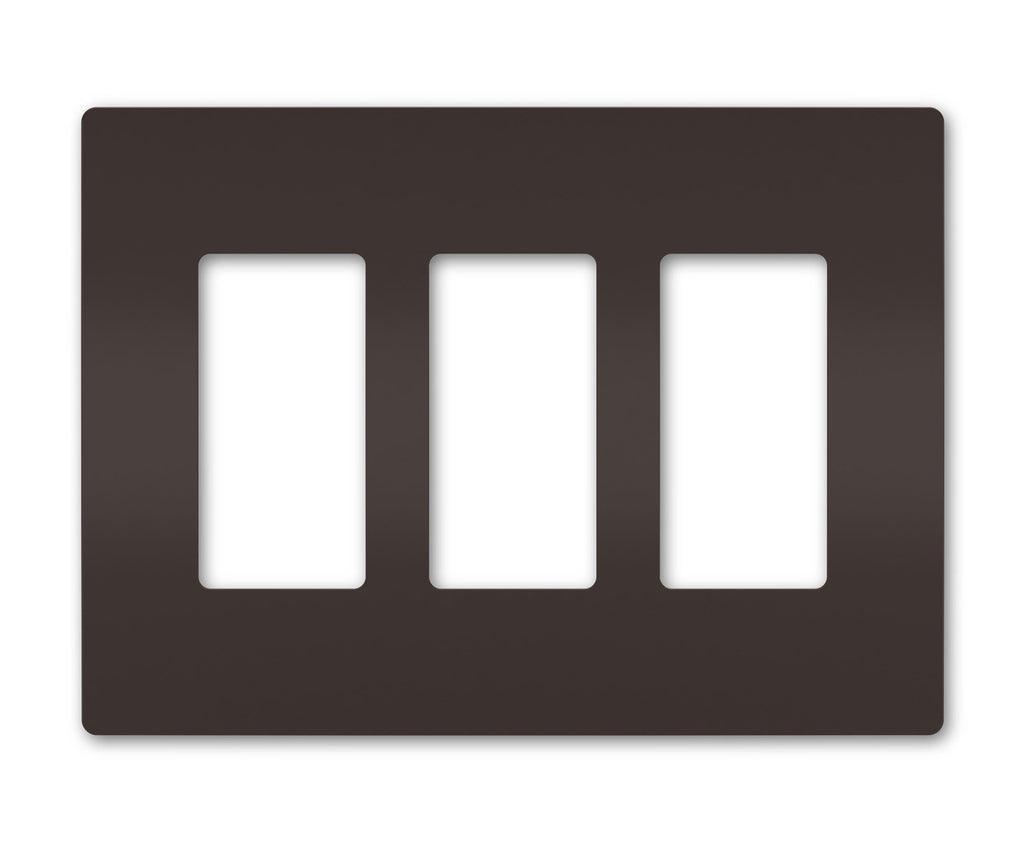 Three-Gang Screwless Wall Plate