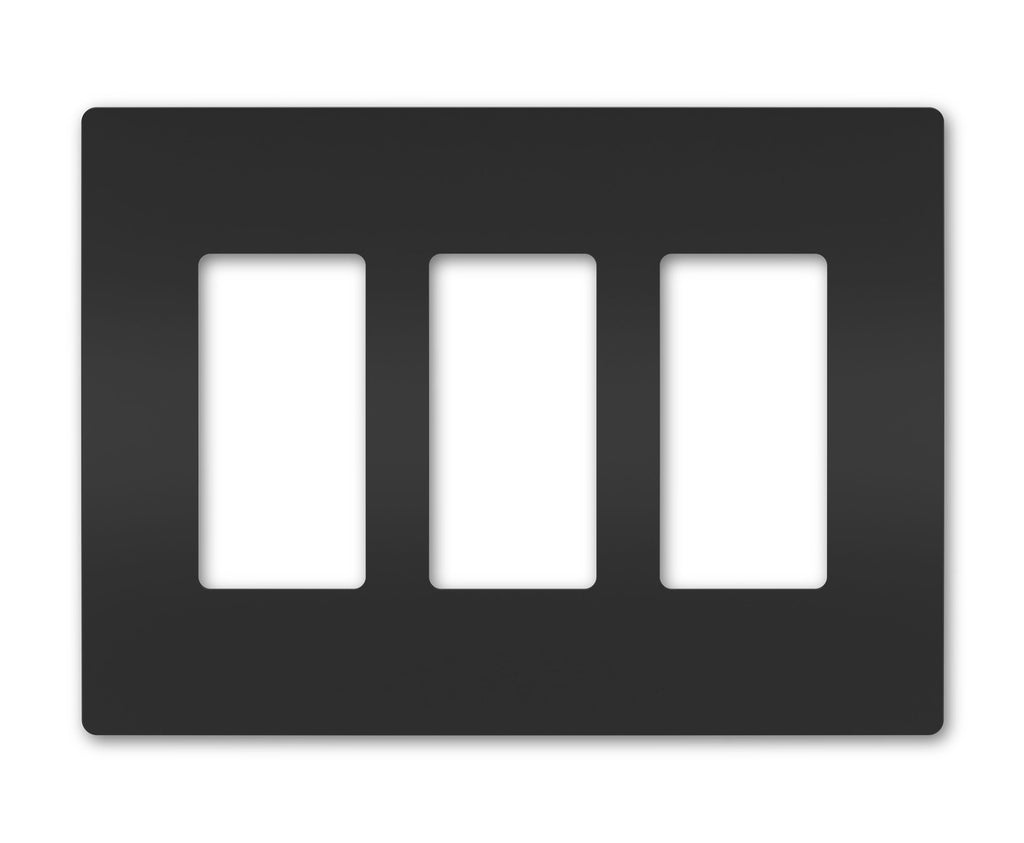 Three-Gang Screwless Wall Plate