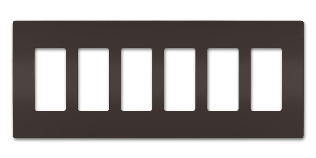 Six-Gang Screwless Wall Plate