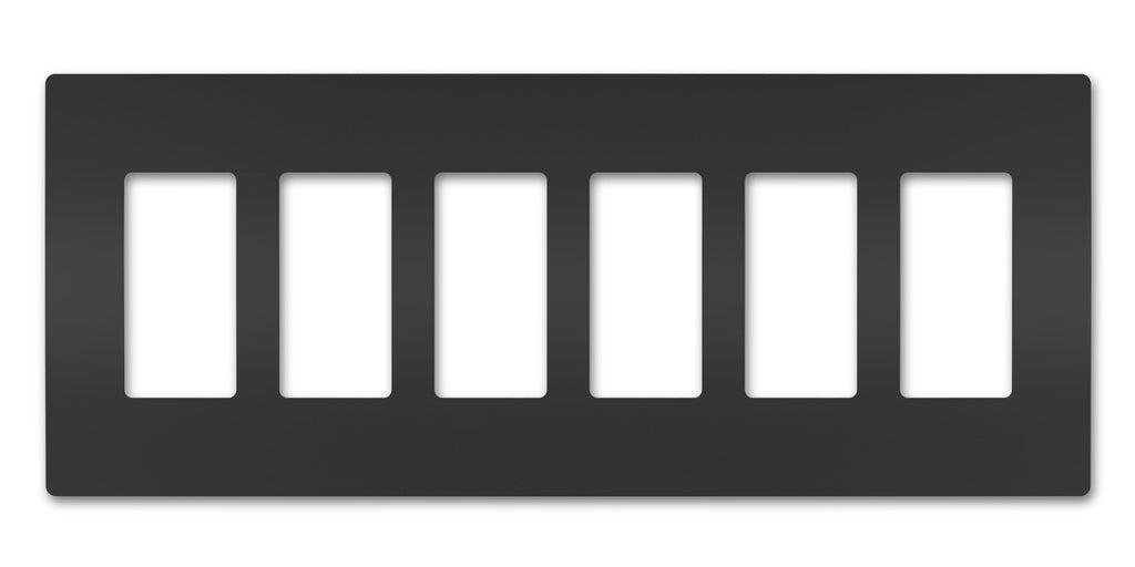 Six-Gang Screwless Wall Plate
