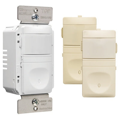 600W 120V Single Pole Occupancy and Vacancy Sensor in Tri-Color