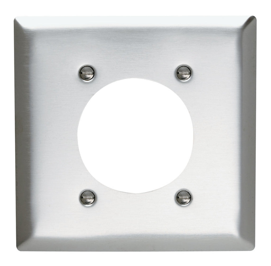 Power Outlet Receptacle Openings, Two Gang, 302/304 Steel