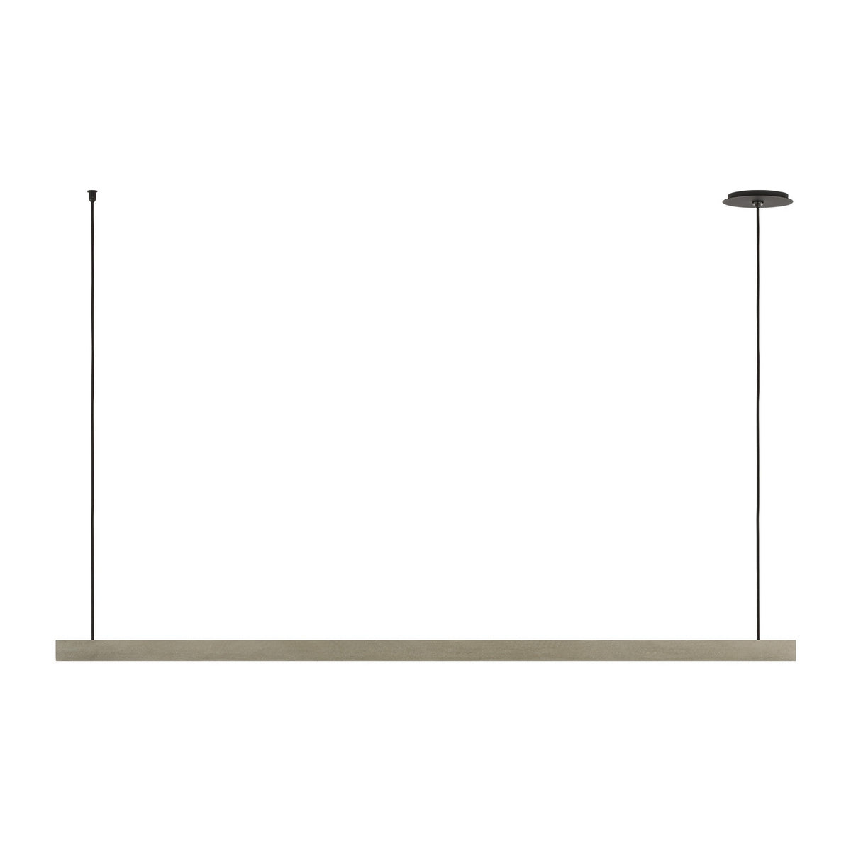 Lino LED Linear Chandelier in Honed Concrete