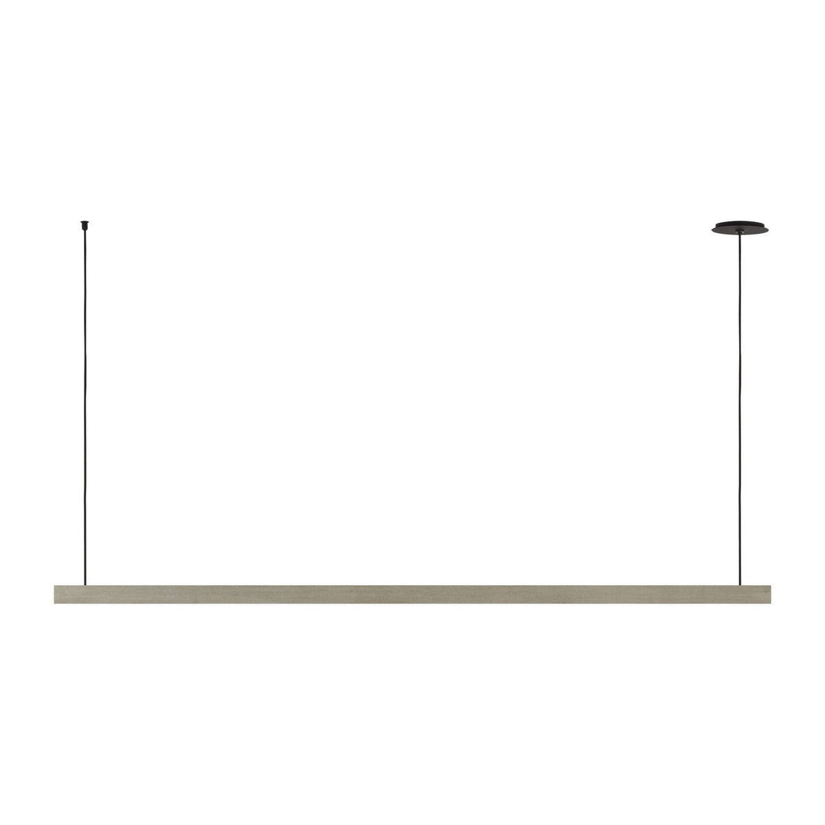 Lino LED Linear Chandelier in Honed Concrete