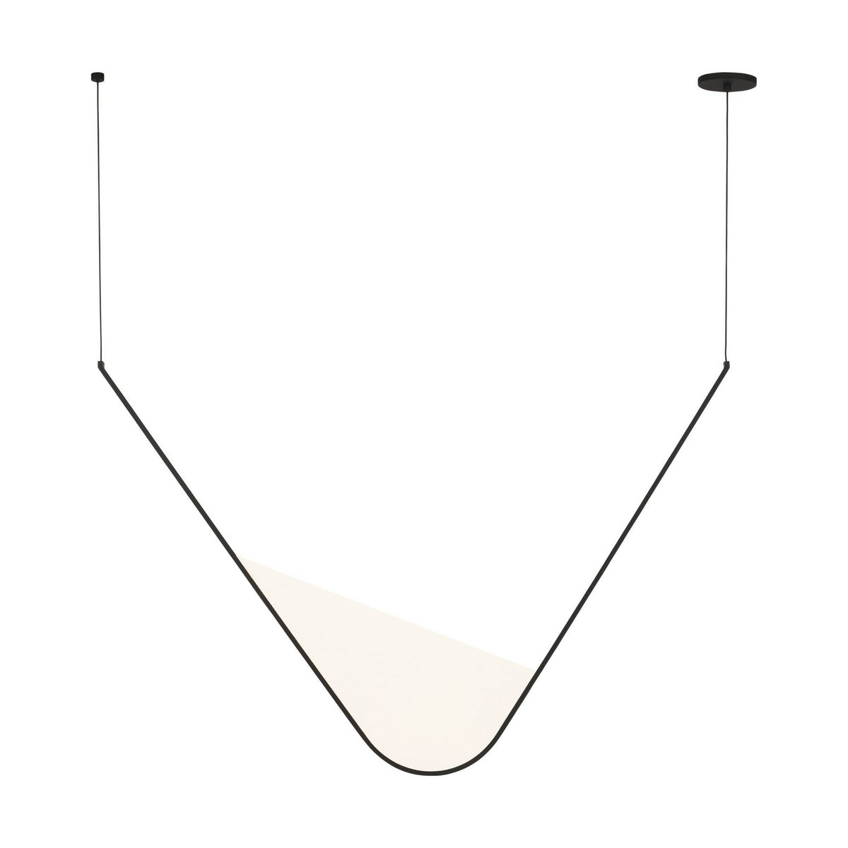 Mizu LED Chandelier in Nightshade Black