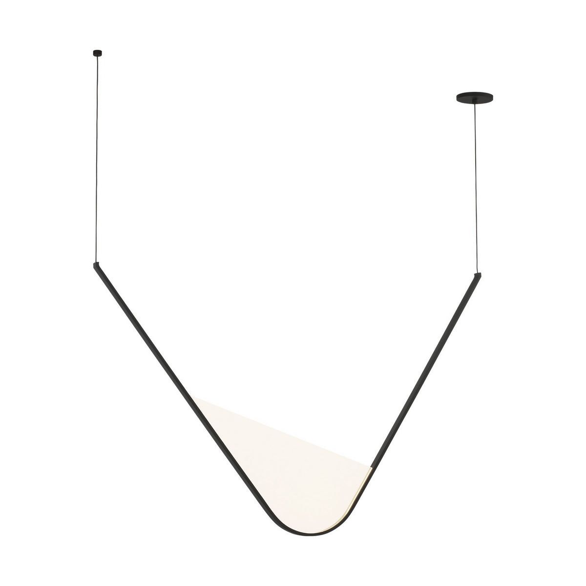 Mizu LED Chandelier in Nightshade Black