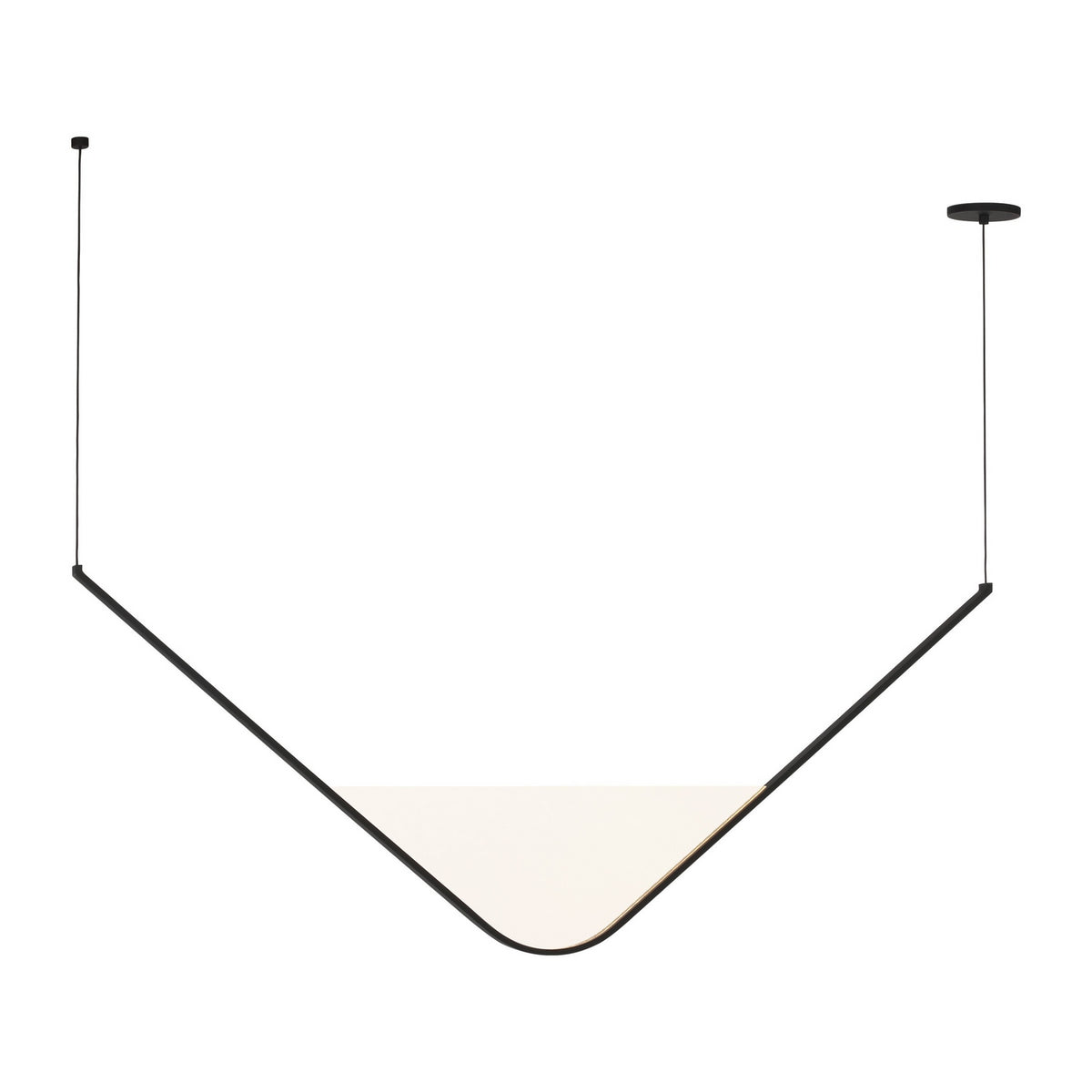 Mizu LED Chandelier in Nightshade Black