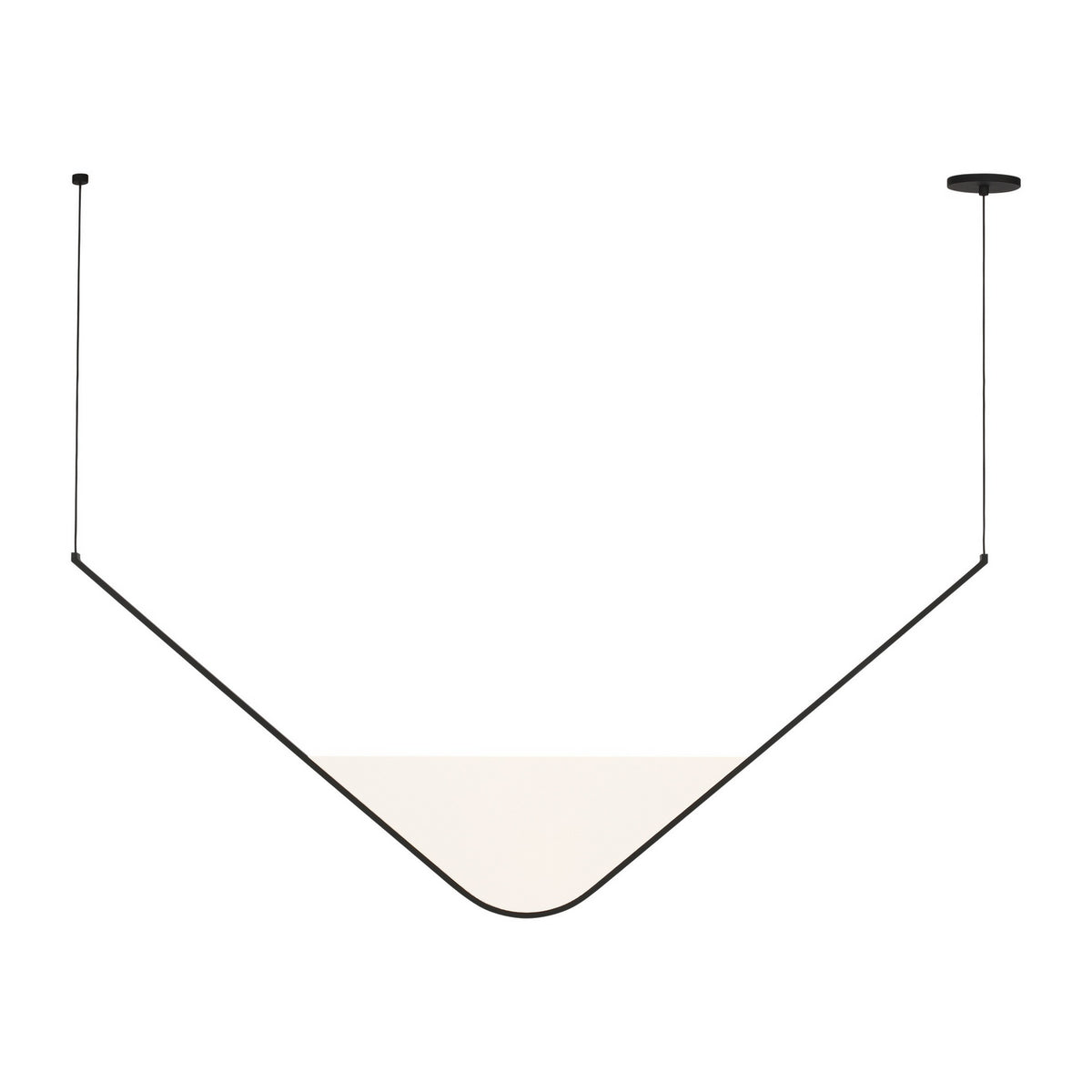 Mizu LED Chandelier in Nightshade Black