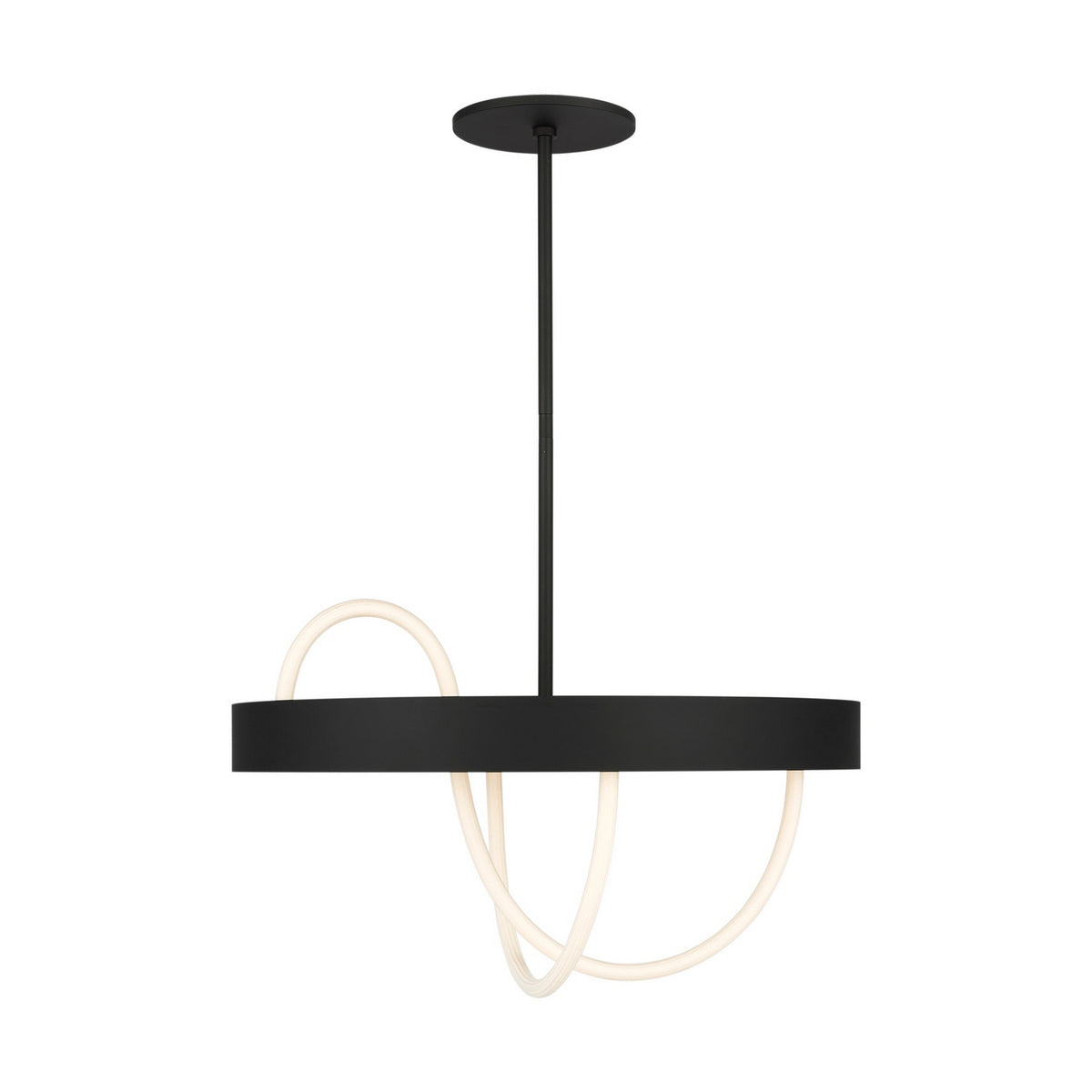 Uneri LED Chandelier in Nightshade Black