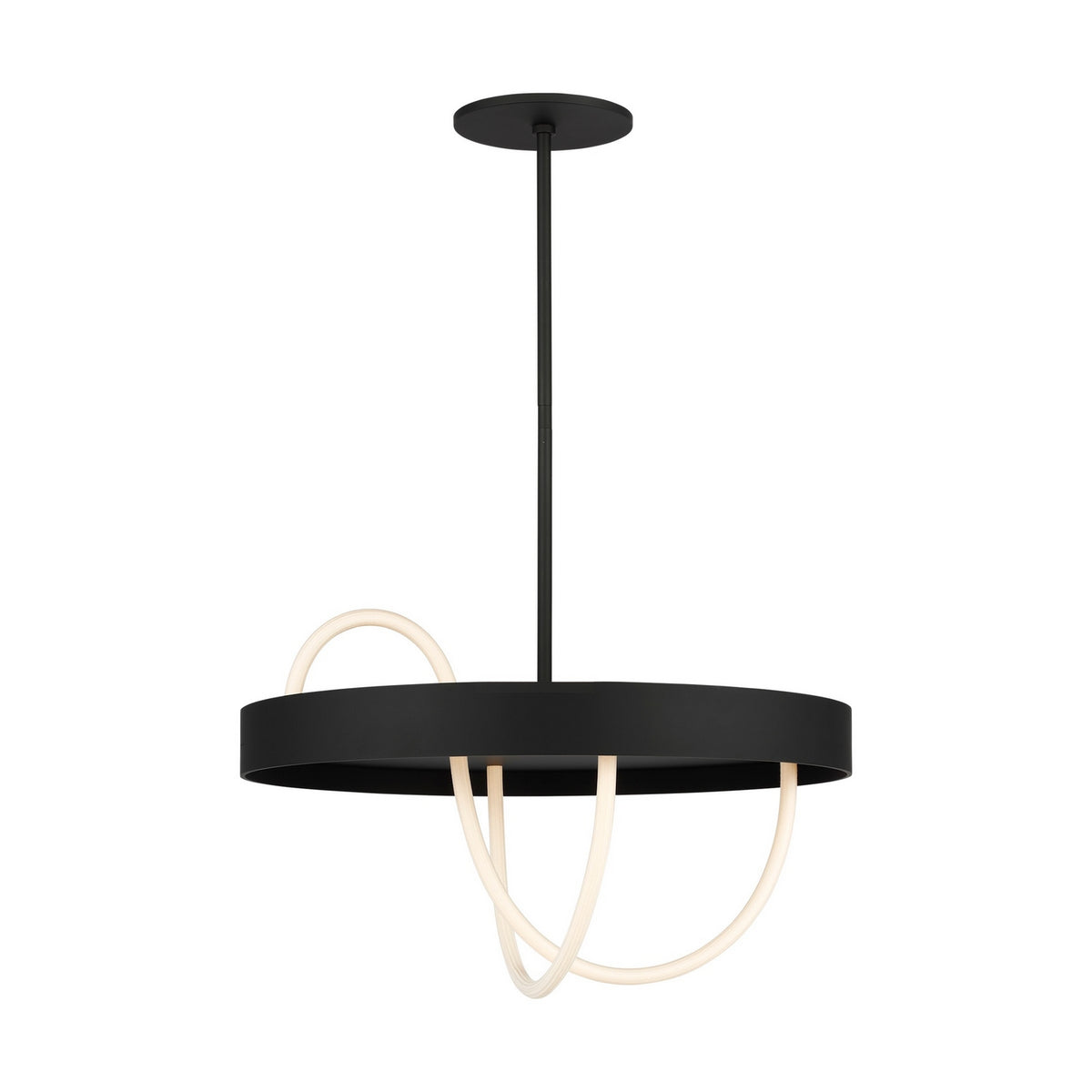 Uneri LED Chandelier in Nightshade Black