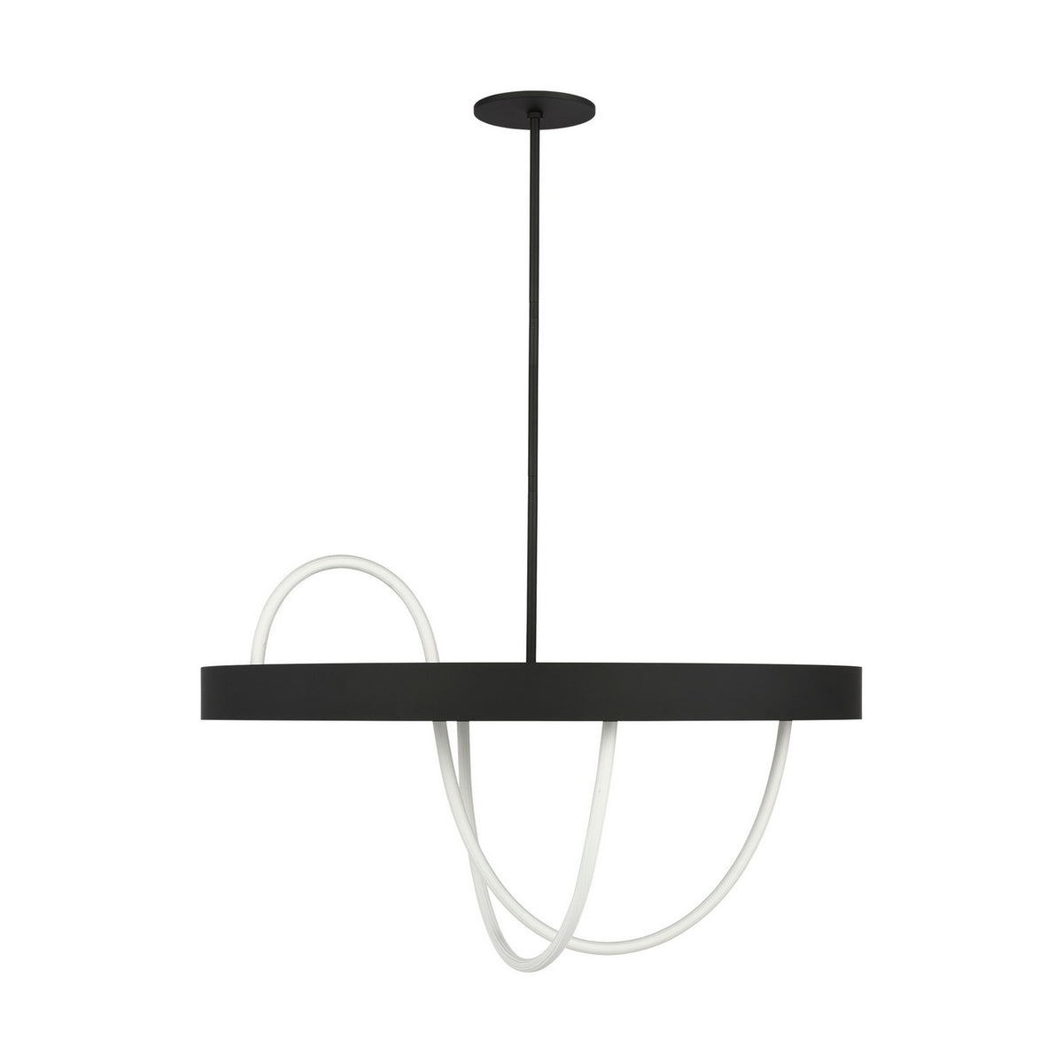 Uneri LED Chandelier in Nightshade Black