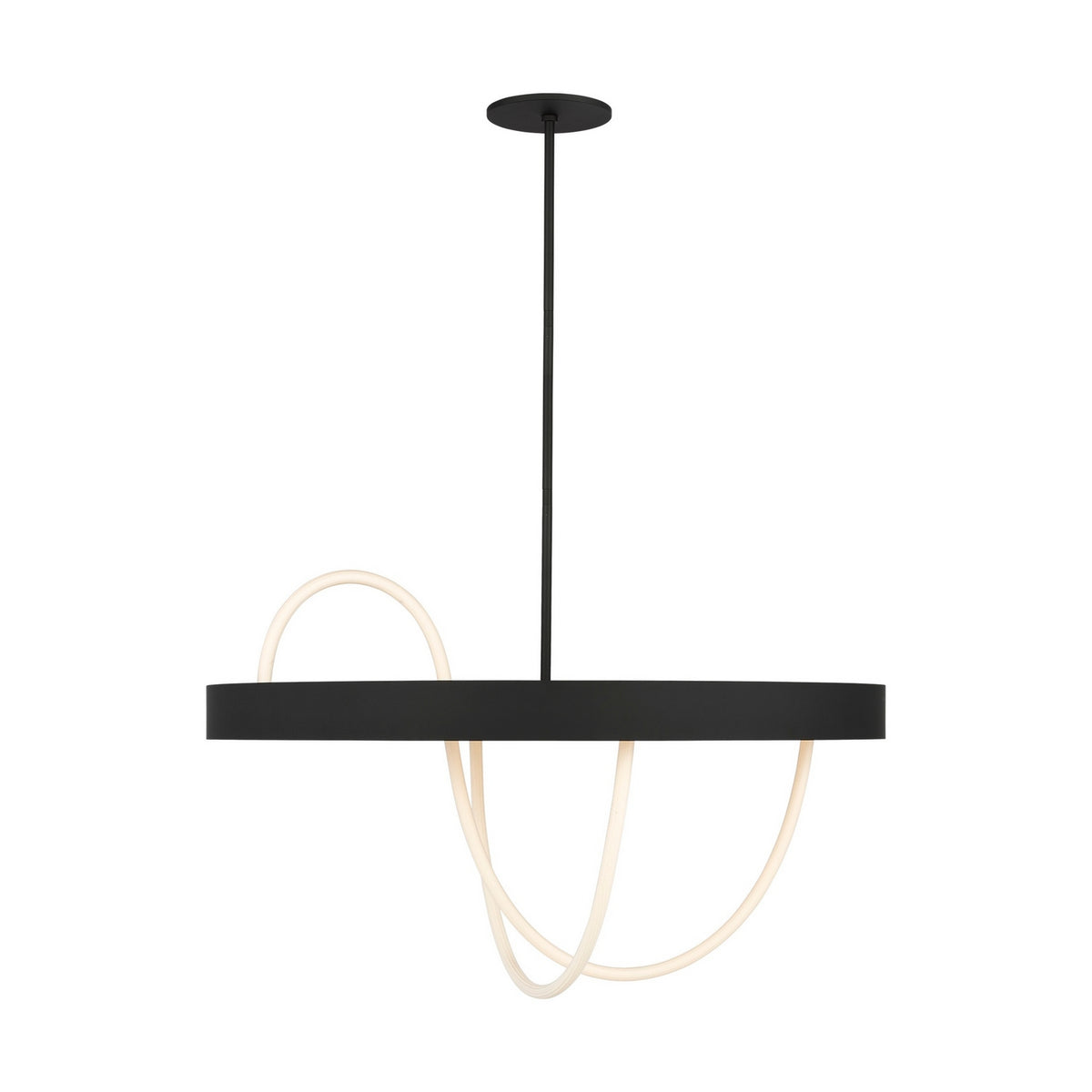 Uneri LED Chandelier in Nightshade Black