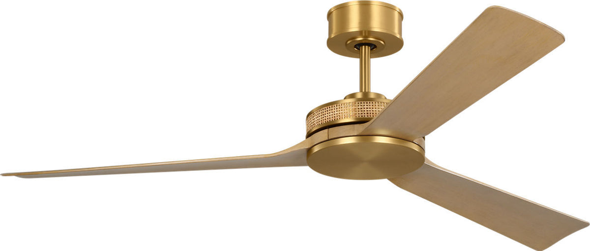 Ventilateur de plafond Elara 56" en laiton bruni
