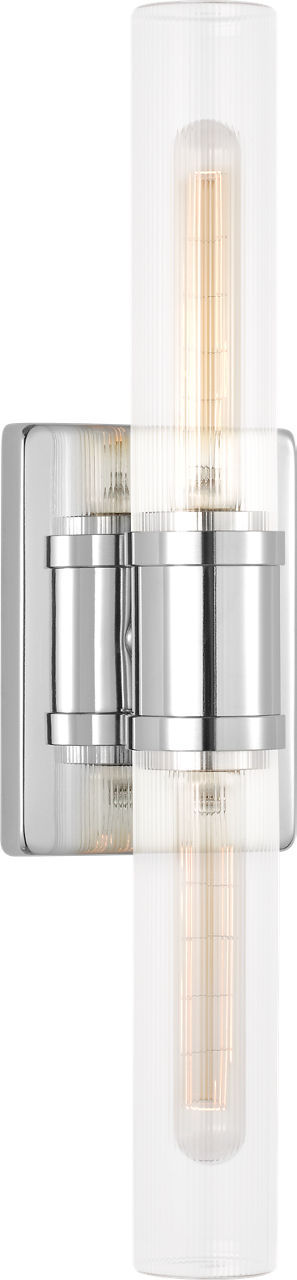 Keaton Two Light Vanity in Chrome | Chrome