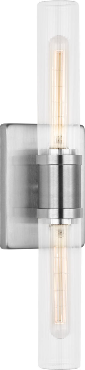 Keaton Two Light Vanity in Brushed Nickel | Brushed Nickel