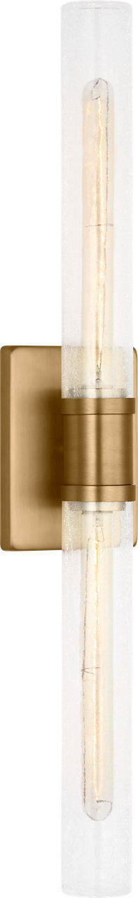 Keaton Two Light Vanity in Satin Brass | Satin Brass