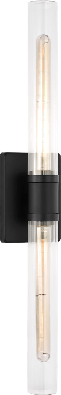 Keaton Two Light Vanity in Midnight Black | Midnight Black