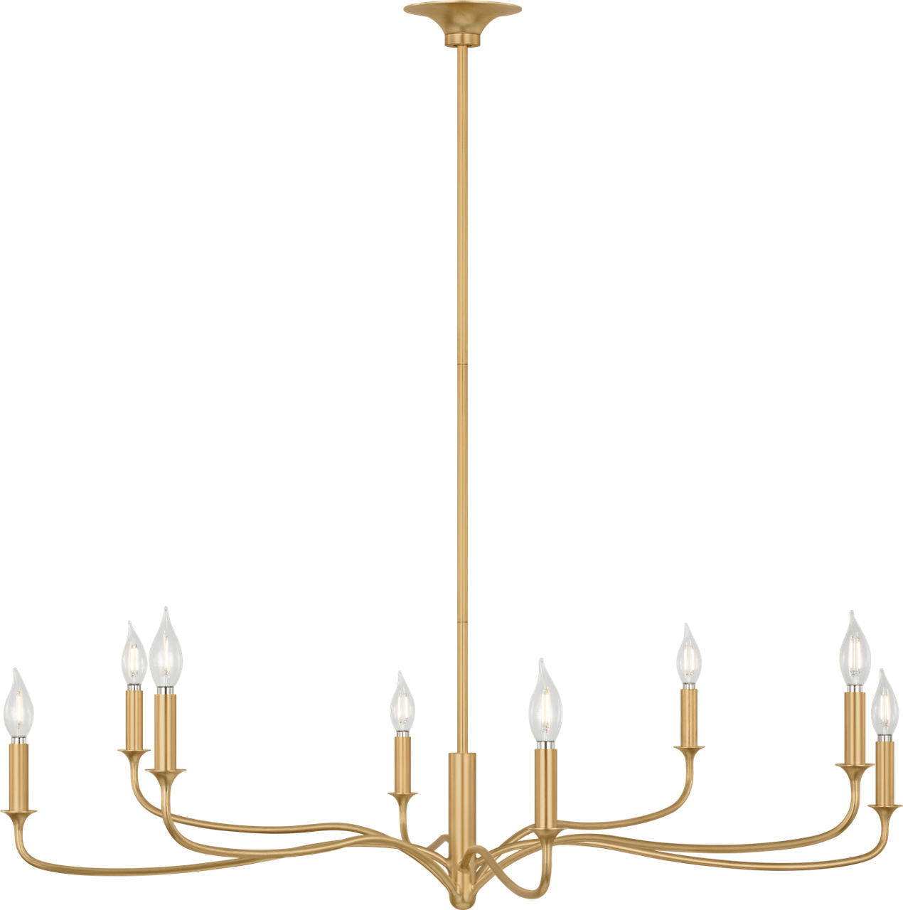 Chatsworth Eight Light Chandelier in Gild | Gild