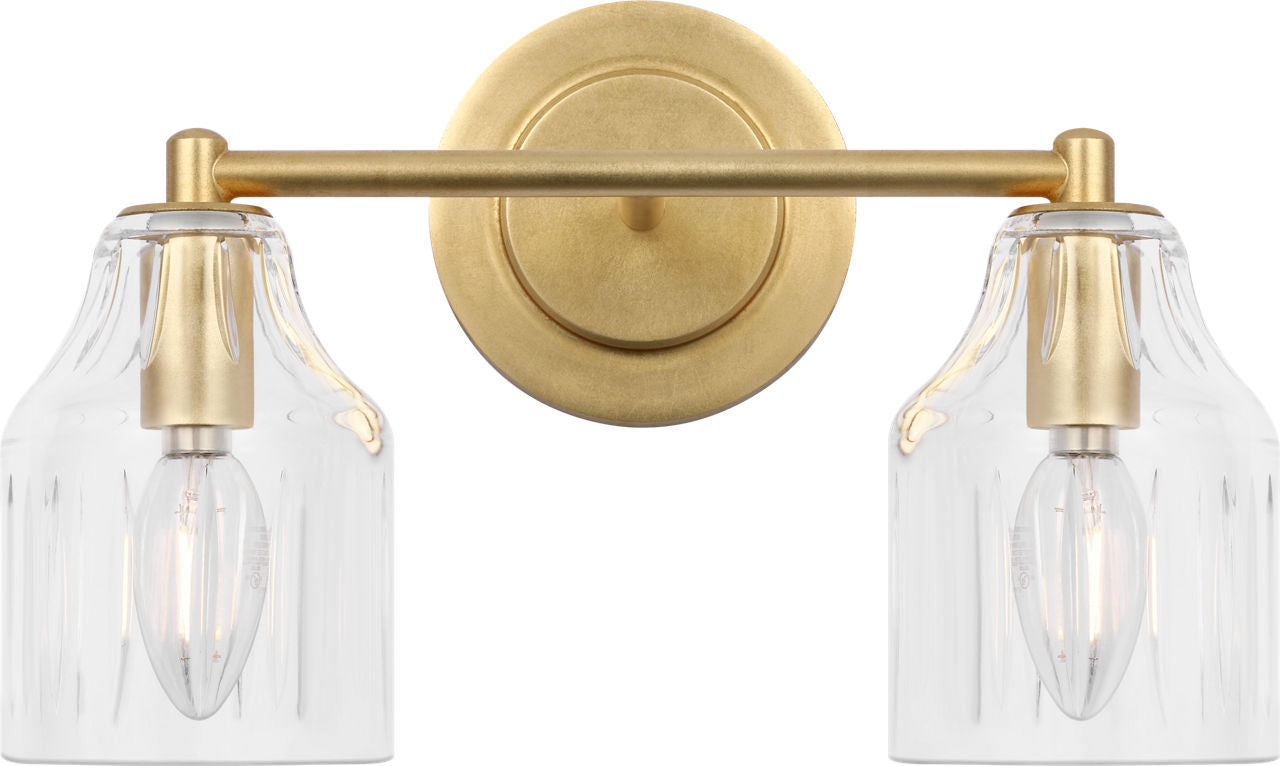 Augusta Two Light Bath in Gild/Gild